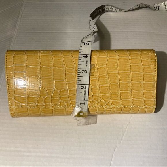 Clutch purse/bag, evening bag, Yellow, with 2 straps,New Without Tags - Picture 6 of 13